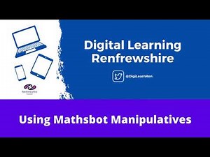 #MathsWeekScot Using Mathsbot Manipulatives