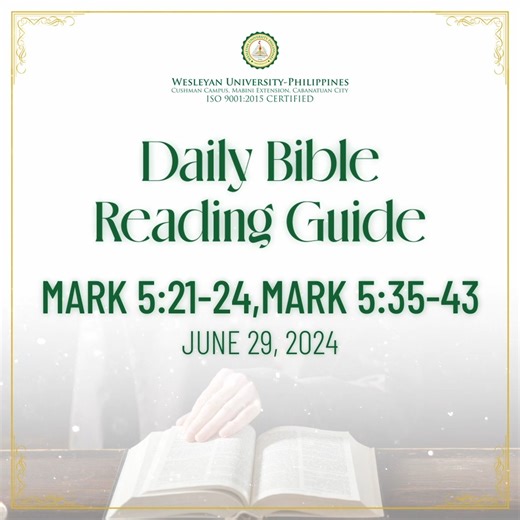 10K views | Daily Bible Reading Guide Mark 5:21-24,Mark 5:35-43...