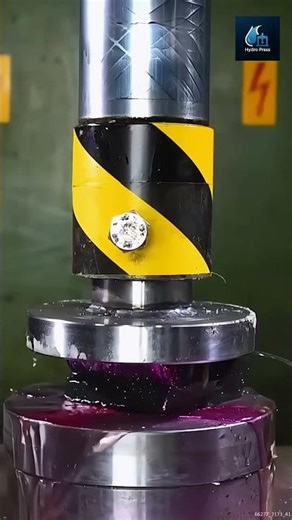 Hydraulic press VS Stainless Steel 😃 #satisfying #satisfyingvideo #asmr #crush
