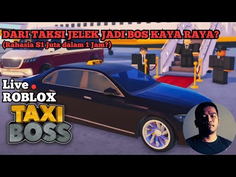 ROBLOX TAXI BOSS LIVE: Strategi Uang Cepat? | Mendapatkan Sport Car & Jadi Bos Terkaya ? - #part1