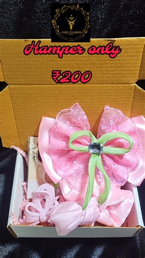 AMAN JASUJA | ENTREPRENEUR | ABOHAR | Customize hamper only ₹200 It include:- Hoops (random design) Scrunchies (random color) Tulip bow(random design/color) Medium claw clip... | Instagram