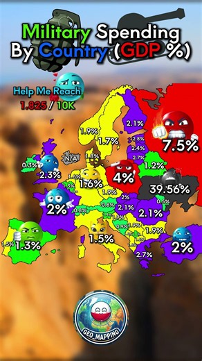 🪖🎖️💵 #geography #mapping #countryballs #shorts #maps