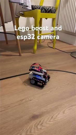 Line follower and obstacle avoidance using camera of esp32 #robot #robotics #lego #esp32 #legoboost