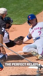 311K views · 4.4K reactions | Yankees execute a fantastic relay to get the runner at home  | MLB | Facebook