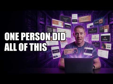 One person + AI ran $380B Anthropic's entire marketing