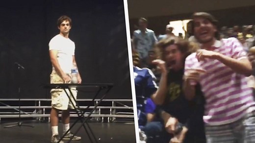 People are going crazy over this kid's water bottle trick. | BuzzFeed