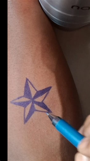 drawing star tattoo #ink #inkpen #pentattoo #tattoo