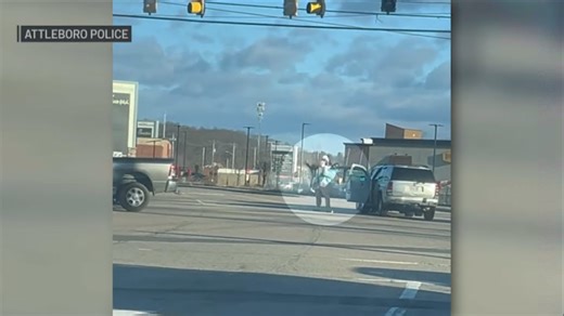 Video shows RI man throw woman to ground after minor crash in Attleboro