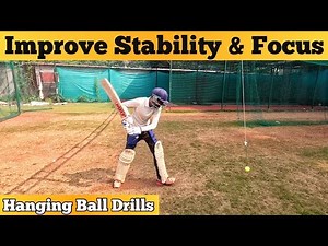 hanging ball batting practice | improve stability and reaction time #hangingball #cricket