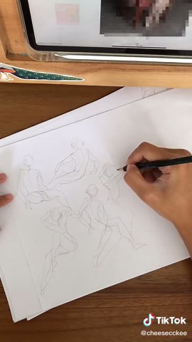 Day 20 of gesture drawing & sketching practice #artstudy #pencildrawing #sketchbook #gesturedrawing