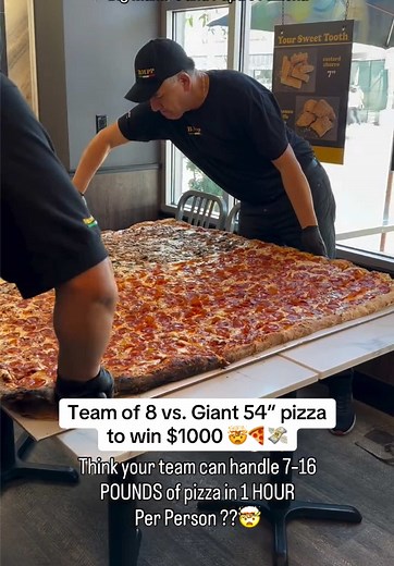 Giant Sicilian Pizza Challenge: $1000 for Team of 8