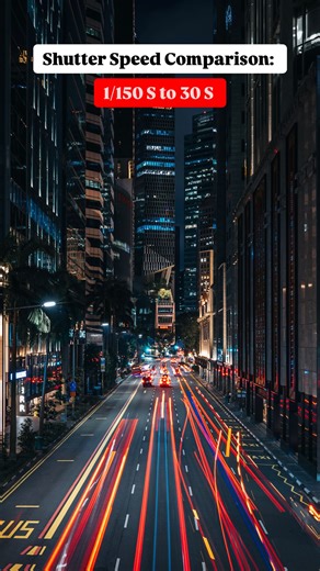 Jonathan on Instagram: "How shutter speed affects your photos! Shutter speed is the speed at which the shutter of your camera closes. A faster shutter speed (1/200s) results in a small fraction of light taken in by the camera. On the flipside, a slower shutter speed (2-10s) allows more light to enter your lens, making any moving objects appear blurred or in this case create a light trail. Slow shutter speeds are commonly used for long exposures, to create a crisp motion blur effect. Which do you