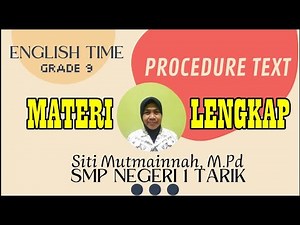 Materi Lengkap Procedure Text