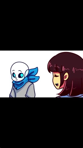 Animación de Sans y Frisk en Undertale