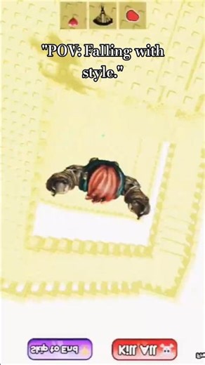 #"POV: Falling with style.❤️ #firsttry ❤️ #roblox #música #fallfromthesky