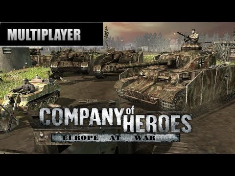 Company of Heroes Co-Op (Simple) 2vs3 Expert CPU [Europe At War mod]