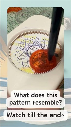 Satisfying geometric patterns Spirograph art #714
