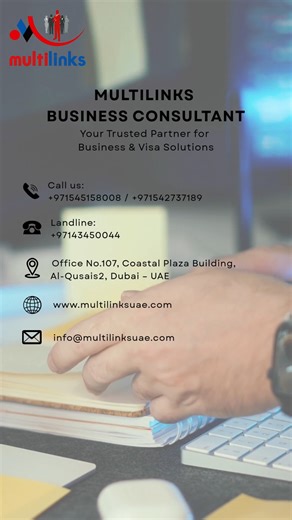 MultiLinks Business Consultant | Start Your Business in the UAE with Confidence! At Multilinks Business Consultants, we specialize in seamless Business Setup & Visa... | Instagram