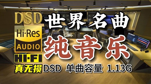 粉丝点播：纯音乐，世界名曲DSD完整版，单曲1.13G，百万调音师专业制作，顶级无损HIFI音质