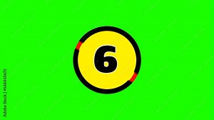 Countdown green screen, Suitable for opening, intro, video editing, outro, etc.