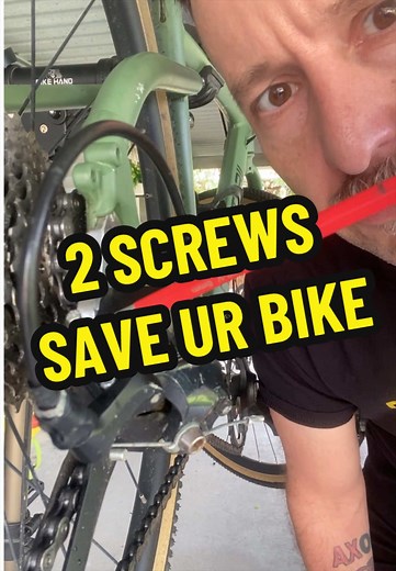 Your derailleur limit screws are SMALL but they prevent BIG problems. Learn this once, save your bike forever. #cyclingtips #bikemaintenance #derailleur #cyclinglife #bikerepair