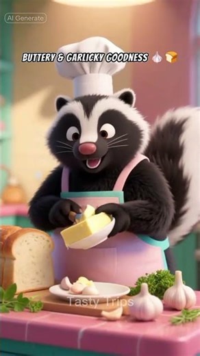 Garlic Bread Bites 🍞🦨 | Skunk Chef’s Classic Cooking Shorts