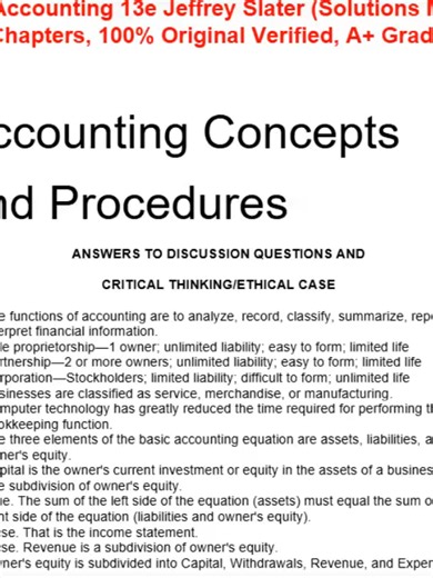 College Accounting 13e (2026 Update) 🔥 Complete Course Review | Master Debits, Credits & Financial Statements 📊💯 Accounting finally made simple in 2026 🚀 If debits and credits still trip you up or financial statements feel confusing, this complete course review is designed to help everything click fast. Whether you’re preparing for quizzes, midterms, or finals, this breakdown gives you clear, structured explanations that boost confidence and grades 📚✨ This College Accounting 13e review focu