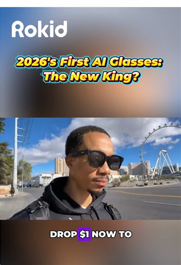 Forget what you knew. The game has changed. Introducing the First AI Glasses of 2026: Rokid AI Glasses Style. We aren't just launching a product; we are defining the New Standard: 38.5g Feather Weight (True All-Day Wear)#rokid #rokidaiglassesstyle #rokidaiglasses #rokidstyle #rokidglasses