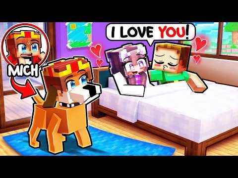 I spy on my crush by turning into a dog in Minecraft!