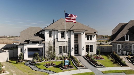 Coventry Homes offers elegant new home designs in master-planned Pomona, a unique community in Manvel, TX. Located just south of Houston off Highway 288, Pomona is a 1,000-acre community featuring world-class resort-style amenities, beautiful surroundings and a relaxed lifestyle. The lavish Camp Pomona amenity complex includes a fitness center with Peloton Bikes, two resort-style pools to lounge around, a catering kitchen, and an outdoor living space with a gorgeous fireplace. Children can play