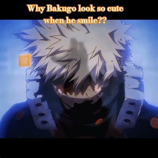 His smile so adotable #mhacommunity #bakugou #anime #season8 #trending #edit #smile #mhaedit