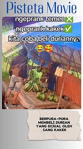 Anak dan cucu pulang kampung pura-pura beli durian yang dijual kakeknya #anak #cucu #pulangkampung | Pisteta Movie