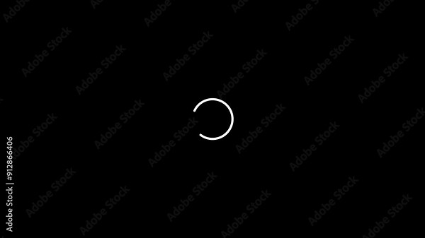 Reload icon, Circle Loading icon loop Loading Icon with black background.