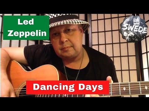Led Zeppelin - Dancing Days - Standard tuning Guitar Lesson