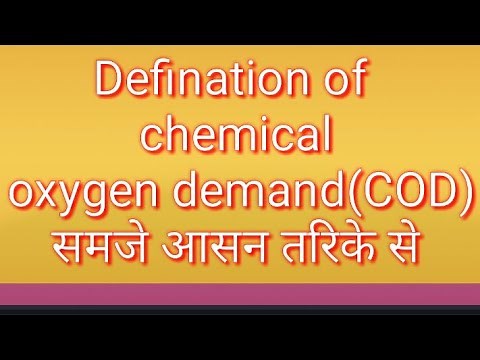Definition of chemical oxygen demand.(COD)