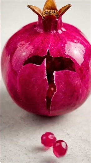 🍒 Crystal Pomegranate Seeds – Jewel Chew ✨ Crunchy & Satisfying ASMR Prism Flow