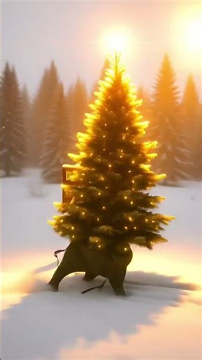 When the Christmas Tree Started Walking 🎄😳 | AI Motion Visuals