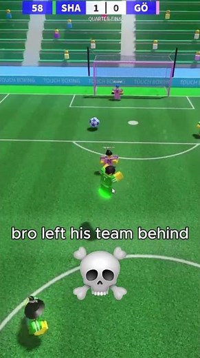 bro left his team behind💀 #touchfootball #roblox #soccer #rss