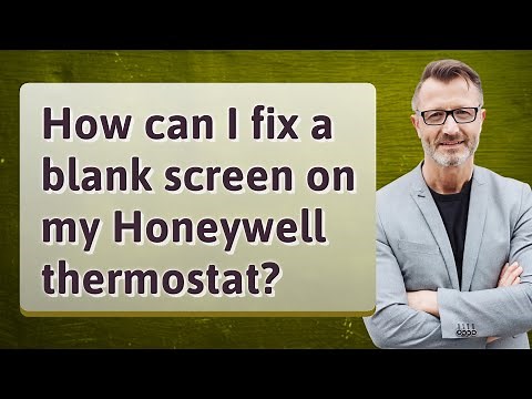 How can I fix a blank screen on my Honeywell thermostat?