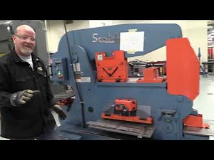 Operation of the 150 ton iron worker, capabilities and functions for the first time user