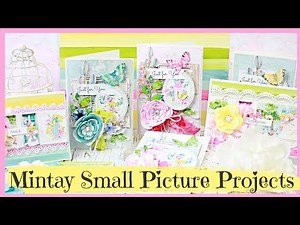 DIY Card Making Tutorial and 35 + Ideas for using Mintay 6x6 Paper Pad Mini Pictures
