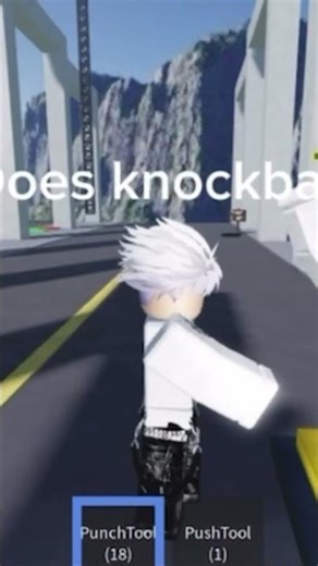 PUSHTOOL/PunchTool in Push off the bridge #roblox #helpmemakethismakesense #memes #robloxanime