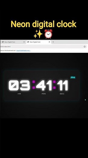 Neon Clock Animation You Won’t Believe! 🌌#NeonClock #DigitalClock #TechBoost60