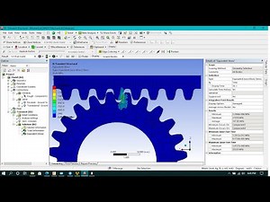 Transient Structural Analysis over Rack and Pinion Gear in Ansys Workbench