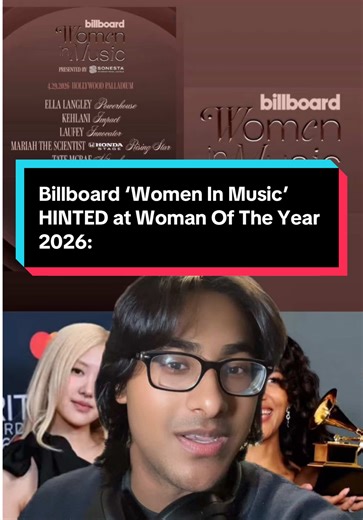 Billboard ‘Women In Music’ HINTED at Woman Of The Year 2026: Fans are speculating in between Olivia Dean or ROSÉ as the possible woman of the year for 2026. ROSÉ: • Scored major first number 1 with ‘APT’ • Won ‘International Song Of The Year’ at the BRITS🏆 • ROSÉ broke several records globally on Billbaord. She holds the record of the longest charting K-Pop song on the Hot 100 with ‘APT’. She is the highest charting female K-Pop solo artist. ROSÉ is the first female K-Pop artist to enter the to