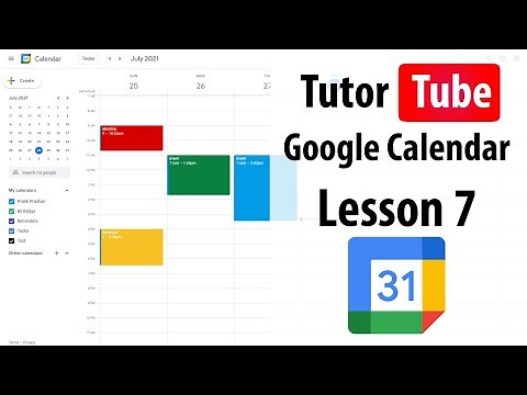 Google Calendar Tutorial - Lesson 7 - Edit, Duplicate and Delete Event
