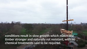 New 17-metre-long galleon moors in Kensington Gardens