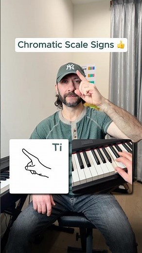 Chromatic Scale Hand Signs👍 #music #musiclesson #musictutorial #learnmusic #musictheory