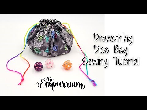 Drawstring Dice Bag Sewing Tutorial