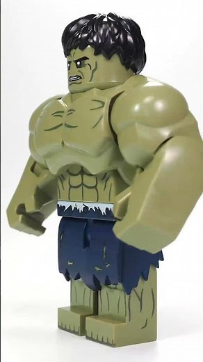LEGO The Avengers Hulk VS The Incredible Hulk Unofficial Lego Big Figures Stop Motion #Shorts
